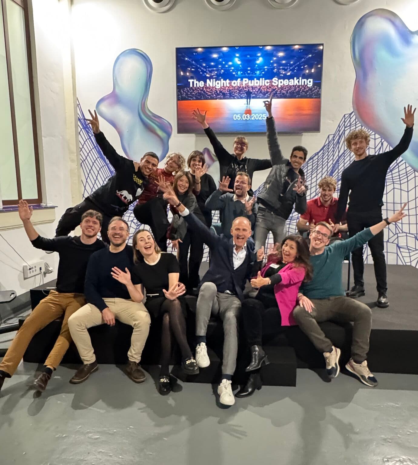 Powertalks club members during a session at Polo Digital in Málaga, Spain.